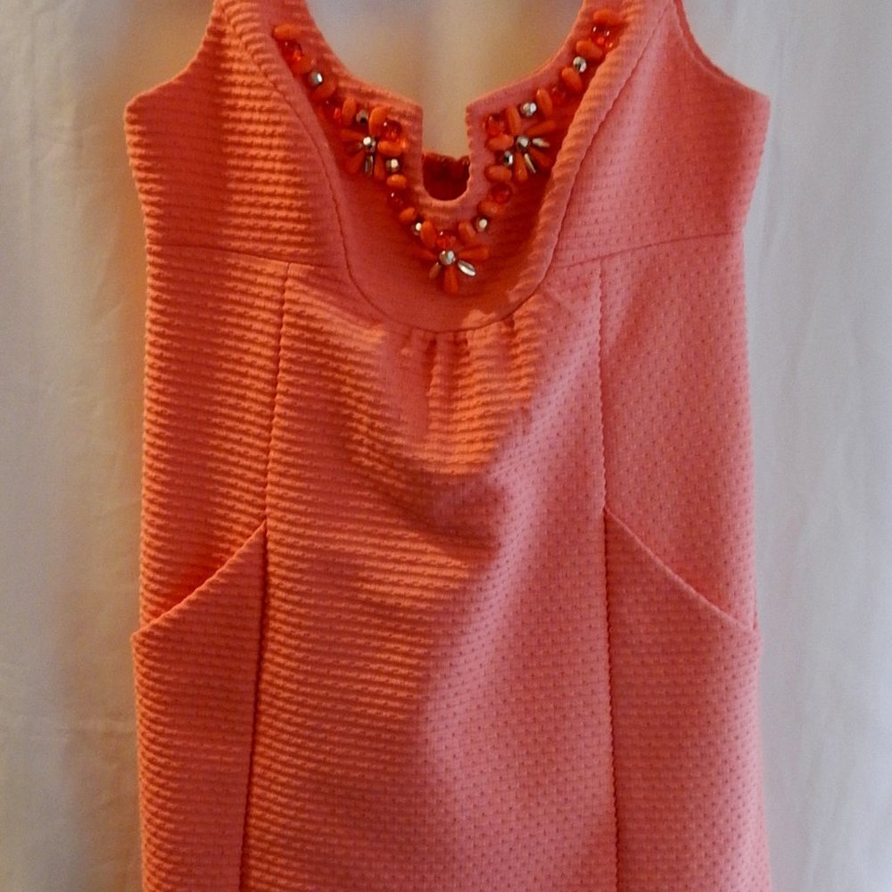MILLY SHERBERT KNIT BEADED DRESS IN SIZE 6